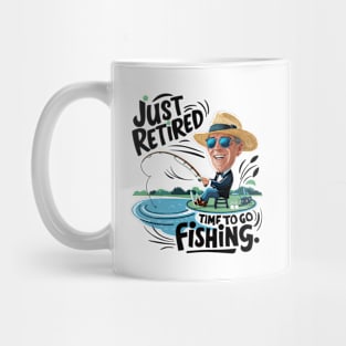 Just Retired. Time to go fishing Mug